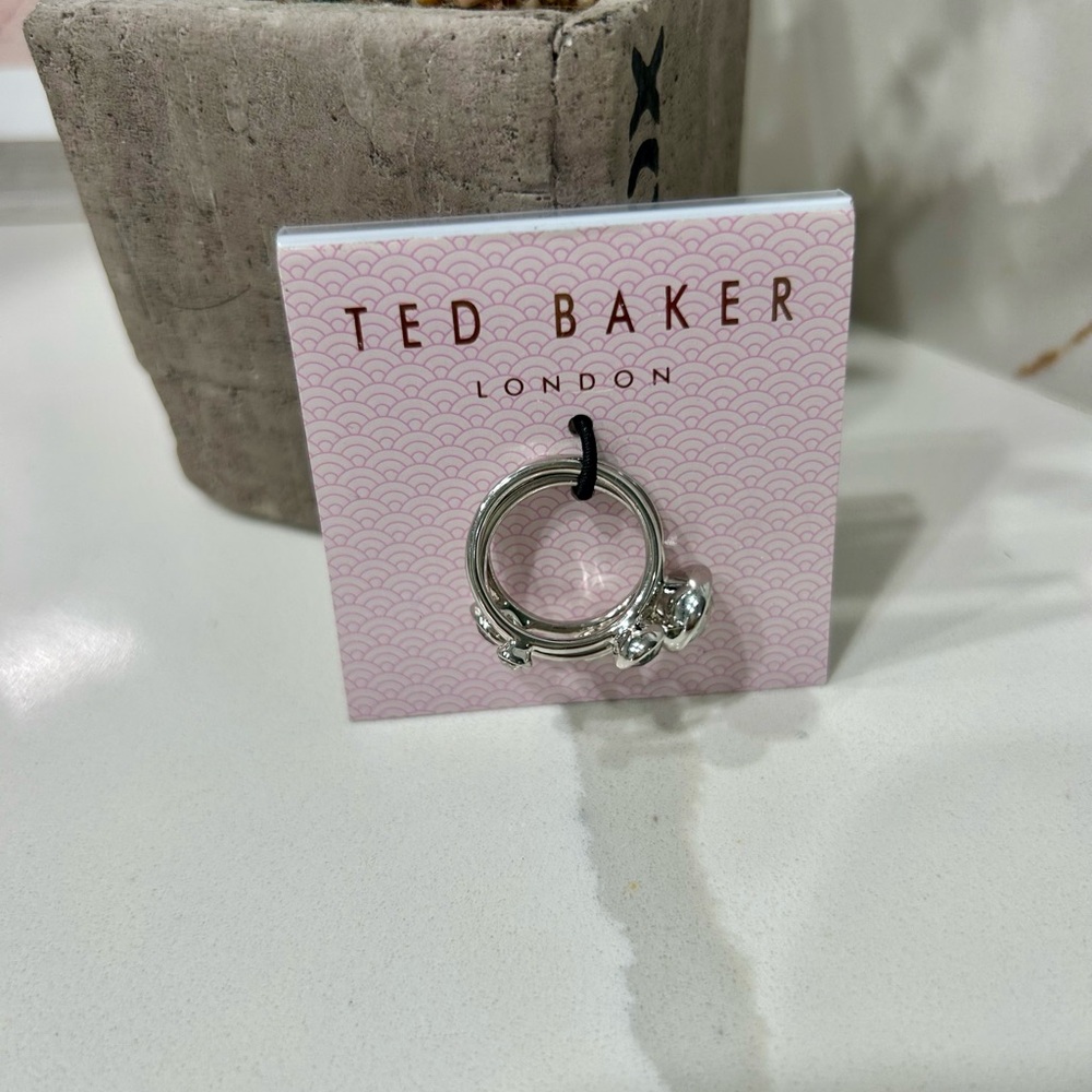Ted Baker Silver Ring Set